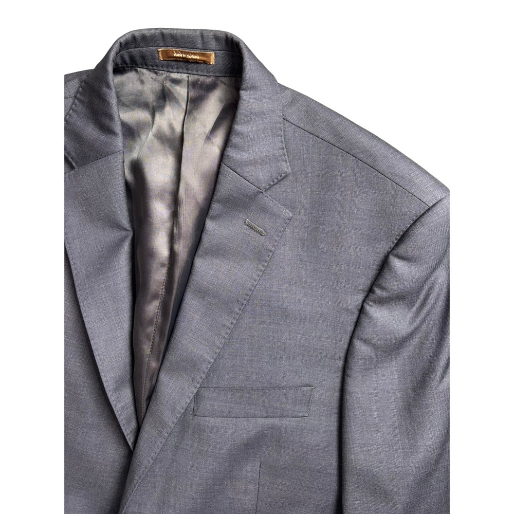 Peter Millar Blazer Men 40R Navy Blue Wool Two Button Sport Coat Made in Canada